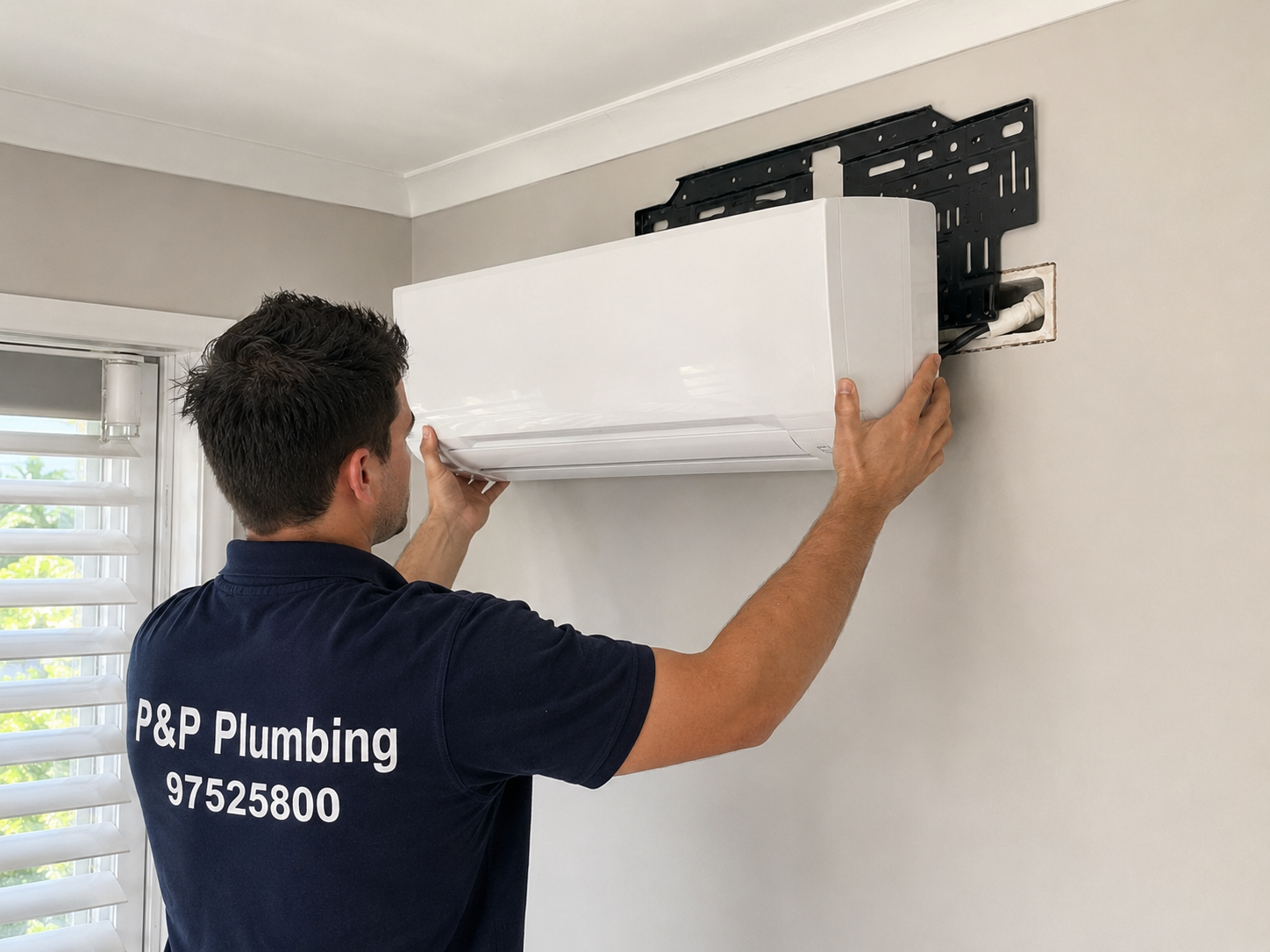 Split A/C indoor unit installation