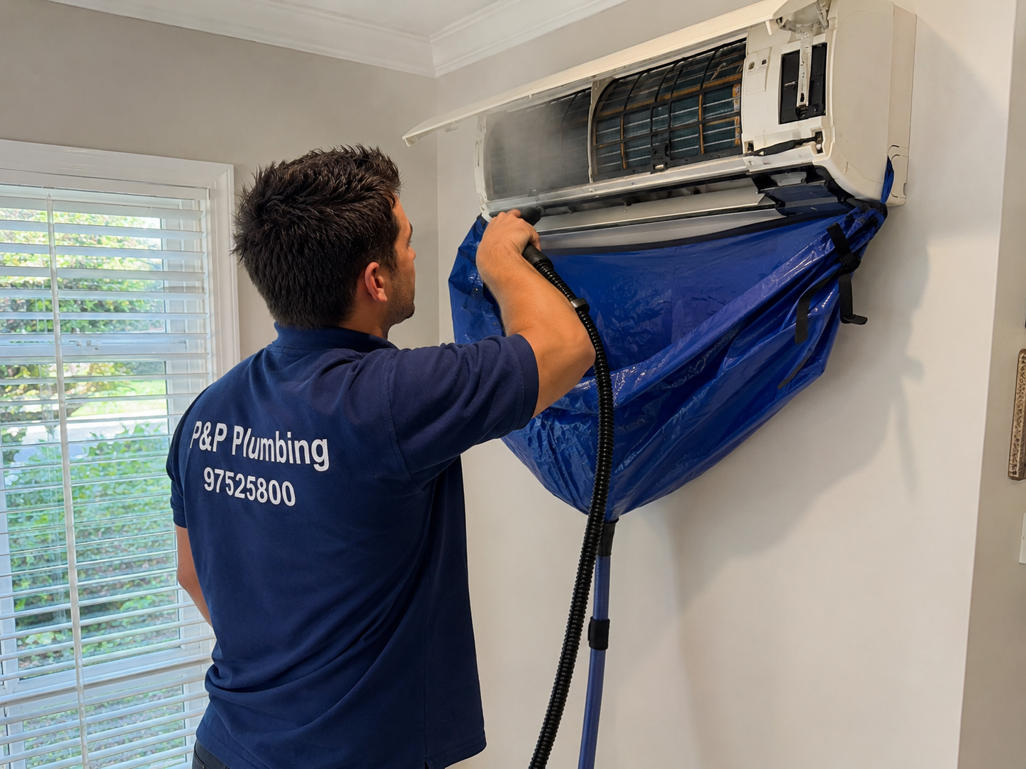 Air conditioning cleaning service in Limassol by P&P Plumbing